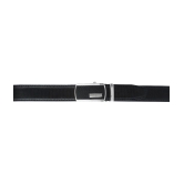 Zacharias - Black Leather Mens Casual Belt ( Pack of 1 ) - None