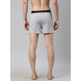 Joven Pack of 2 Cotton Mens Boxer- ( Grey Melange ) Boxer Shorts - None