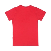 Proteens Boys Red Printed Round Neck T-Shirts - None