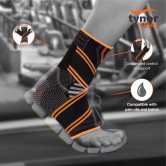 TYNOR Ankle Binder Air Pro, 1 Unit (Colour - ORANGE, Size - XL) by Total Sporting And Fitness Solutions Pvt Ltd