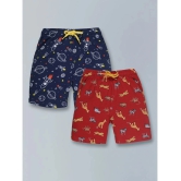 PLUM TREE - Light Blue Cotton Boys Shorts ( Pack of 2 ) - None