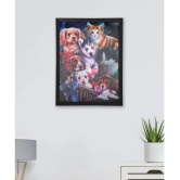 Saf 5D Animal Painting With Frame