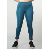 High Waist Tights / Teal-Small