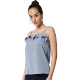 ALL WAYS YOU Women Top Crepe fabric  Sky Blue XS