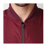 4B Nylon Mens Windcheater Jacket - Maroon ( Pack of 1 ) - None