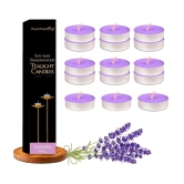 Imvelo Blue Lavender Wax Tea Light Candle 4 cm ( Pack of 15 )