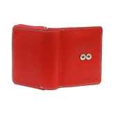 Tough Women Red Genuine Leather Wallet - Regular Size (11 Card Slots) - Red