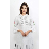 Monica Fashion Rayon Hand Work Casual Wear/Ethnic wear/Kurti Palazzo Set Calf Length Kurti Plazo Set for Women