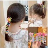 Girl Elastic Spiral Hair Bands (5pcs)