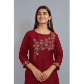 SIPET - Maroon Straight Rayon Women''s Stitched Salwar Suit ( Pack of 1 ) - None