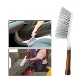 Hard & Long Bristles Cleaning Brush for Car Seat Carpet Mats- Plastic Handle