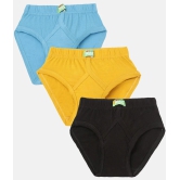 Lux Cozi - Multicolor Cotton Boys Briefs ( Pack of 3 ) - None