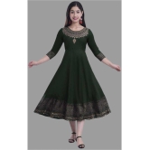 SIPET - Green Rayon Womens Anarkali Kurti ( Pack of 1 ) - None