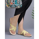 Shoetopia Yellow Womens Flats - None