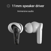 Noise Buds VS102 with 50 Hrs Playtime, 11mm Driver, IPX5 and Unique Flybird Design Bluetooth Headset Pearl White