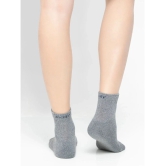 Jockey 7036 Men Compact Cotton Terry Ankle Length Socks - Mid Grey Melange - Grey Melange