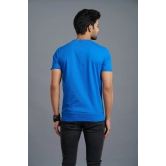 Devil Doc Printed Royal Blue T-Shirt for Men XXL