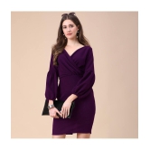 Sheetal associates - Purple Cotton Blend Women's Bodycon Dress ( Pack of 1 ) - None