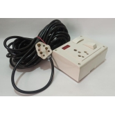 16A 1 Socket & 1 Switch Extension Box with Indicator, 6A Plug & 15 Meter Wire