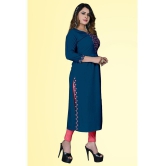 haya fashion - Blue Rayon Women's A-line Kurti ( Pack of 1 ) - None