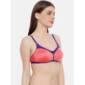 Clovia Pack of 1 Cotton Non Padded Womens T-Shirt Bra ( Coral ) - None