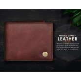 yogdots Personalized Father's Day Gift Premium Leather Wallet with RFID Safe | Money Wallet Gift for Father