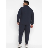 YUUKI - Navy Polyester Regular Fit Solid Mens Sports Tracksuit ( Pack of 1 ) - None