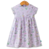 Juscubs Lavender Cotton Baby Girl Frock ( Pack of 1 ) - None