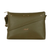 Enoki - Green Artificial Leather Sling Bag - Green