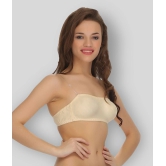 Clovia Pack of 1 Cotton Non Padded Womens Tube Bra ( Beige ) - 36C