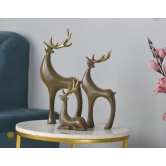 Reindeer Family Figurine-Brown