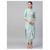 KSUT Multicoloured Cotton Straight Kurti - S