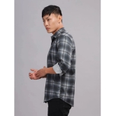 Paul Street Polyester Slim Fit Checks Full Sleeves Mens Casual Shirt - Black ( Pack of 1 ) - None