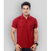 in365 - Maroon Cotton Blend Regular Fit Mens Polo T Shirt ( Pack of 1 ) - None