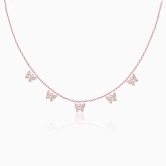 Anushka Sharma Rose Gold Wavering Wings Butterfly Necklace