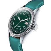 Newman Green Leather Analog Mens Watch