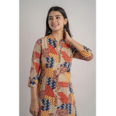 MAUKA - Multicolor Rayon Womens Straight Kurti ( Pack of 1 ) - None