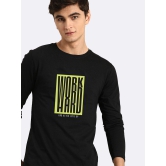 Bewakoof - Cotton Regular Fit Black Men's T-Shirt ( Pack of 1 ) - None