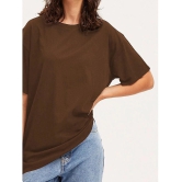 clafoutis Brown Cotton Womens T-Shirt ( Pack of 1 ) - None