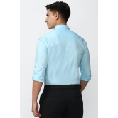 Men Blue Super Slim Fit Formal Full Sleeves Formal Shirt