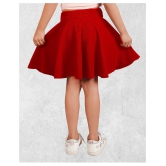 Addyvero - Red Cotton Blend Girls Skater ( ) - None