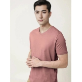 Radprix Cotton Regular Fit Solid Half Sleeves Mens T-Shirt - Pink ( Pack of 1 ) - None