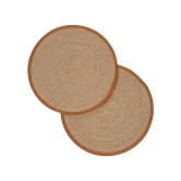 Round Jute Mats-Tan / Set of 8