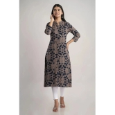 MAUKA - Brown Rayon Womens Straight Kurti ( Pack of 1 ) - None