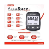 Accusure Glucometer Simple TD 4183 with 25 Strips, Lancets