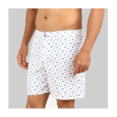 White Cotton Mens Boxer- ( Pack of 1 ) - None