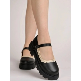 Stylestry Black Womens Casual Ballerinas - None