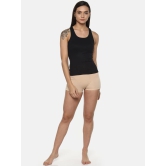 Womens Solid Pure Cotton Camisole with Racerback Style | SARA-BLK-1 |-XXL / 100% Cotton