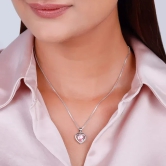 Anushka Sharma Silver Valentine Pendant