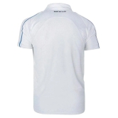 Nivia White Polyester Polo T-Shirt-2501s1 - S